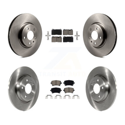 Front Rear Disc Brake Rotors And Ceramic Pads Kit For 2016 Audi Q5 FLEX engine K8C-101056