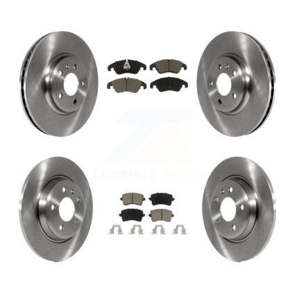 Front Rear Disc Brake Rotors And Ceramic Pads Kit For Audi Q5 A4 Quattro A5 K8C-101058