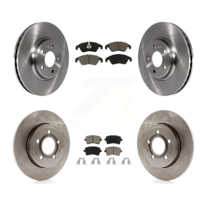 Front Rear Brake Rotor Ceramic Pad Kit For Audi A4 Quattro With 288mm Diameter K8C-101059
