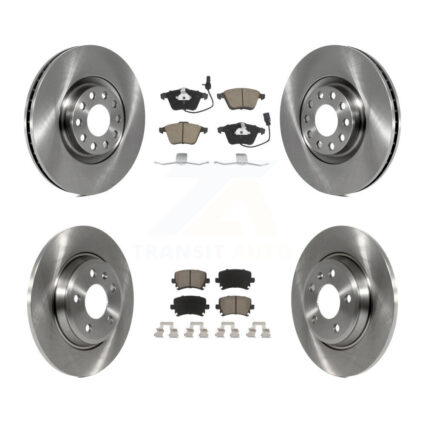 Front Rear Brake Rotor Ceramic Pad Kit For Audi A4 Quattro With 300mm Diameter K8C-101060