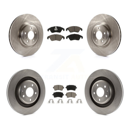 Front Rear Disc Brake Rotors And Ceramic Pads Kit For Audi S5 S4 K8C-101066