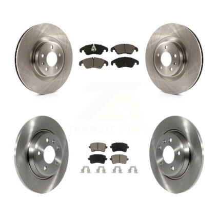 Front Rear Brake Rotors Ceramic Pad Kit For 09-10 Audi Q5 With 345mm Diameter Rotor K8C-101067