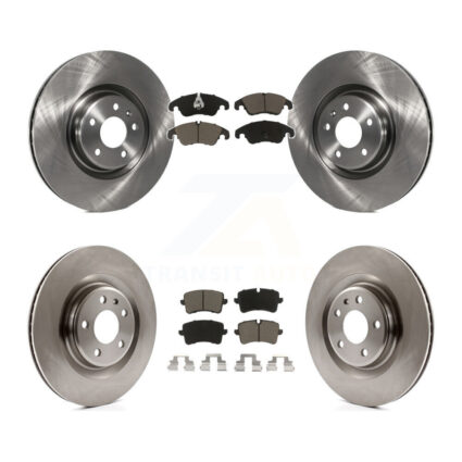 Front Rear Brake Rotor & Ceramic Pad Kit For 2014 Audi A6 With 356mm Diameter K8C-101068