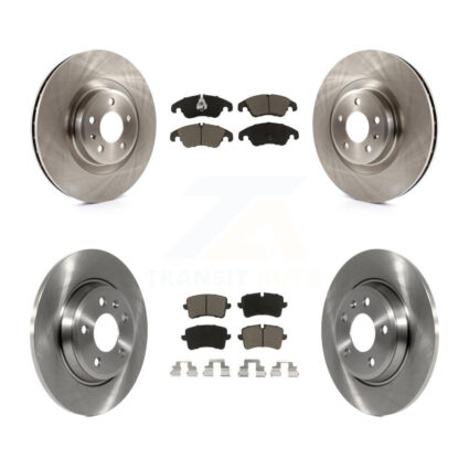 Front Rear Brake Rotor & Ceramic Pad Kit For 2013 Audi A6 With 345mm Diameter K8C-101069