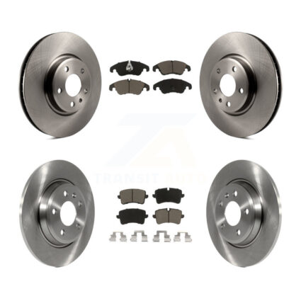 Front Rear Brake Rotor & Ceramic Pad Kit For 2013 Audi A6 With 320mm Diameter K8C-101070