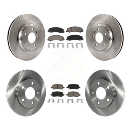 Front Rear Disc Brake Rotors And Ceramic Pads Kit For Chevrolet Impala Limited K8C-101073