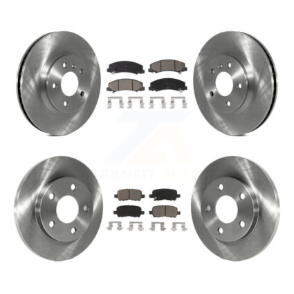 Front Rear Disc Brake Rotors And Ceramic Pads Kit For Chevrolet Impala Limited K8C-101074