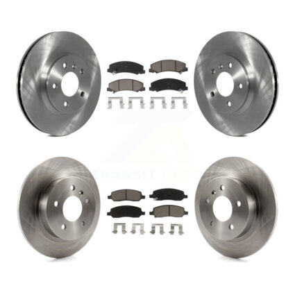 Front Rear Disc Brake Rotors And Ceramic Pads Kit For Buick Lucerne K8C-101075