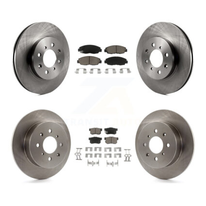 Front Rear Disc Brake Rotors And Ceramic Pads Kit For Honda Civic Acura EL K8C-101076