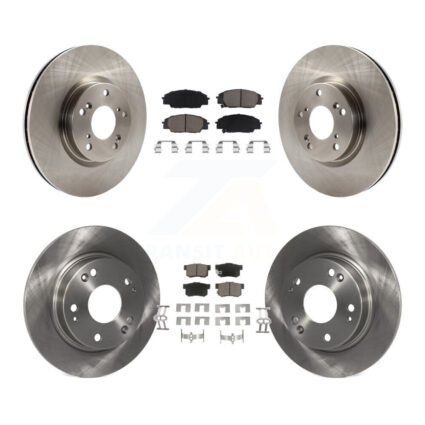 Front Rear Disc Brake Rotors And Ceramic Pads Kit For Honda Civic Acura CSX K8C-101079
