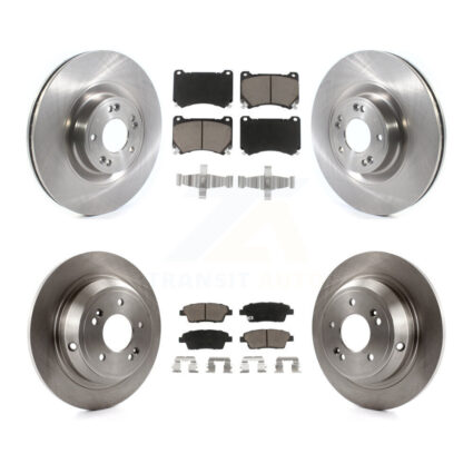Front Rear Disc Brake Rotors And Ceramic Pads Kit For 2012-2014 Hyundai Genesis 5.0L K8C-101082