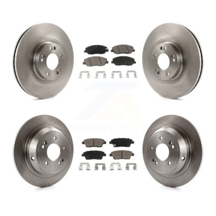 Front Rear Disc Brake Rotors And Ceramic Pads Kit For 2012 Hyundai Genesis 3.8L K8C-101086