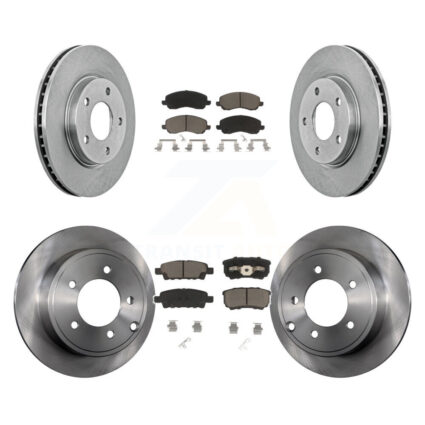 Front Rear Disc Brake Rotors And Ceramic Pads Kit For Mitsubishi Lancer Dodge Caliber K8C-101092