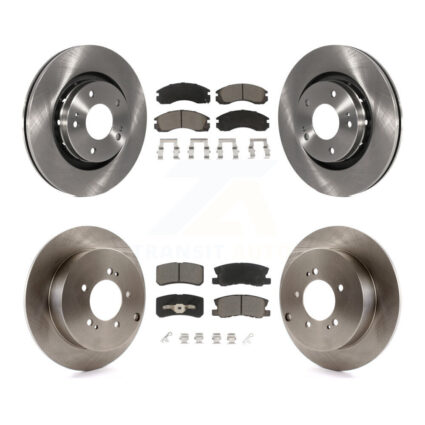 Front Rear Disc Brake Rotors Ceramic Pad Kit For 2009 Mitsubishi Lancer Ralliart To 03 09 K8C-101095