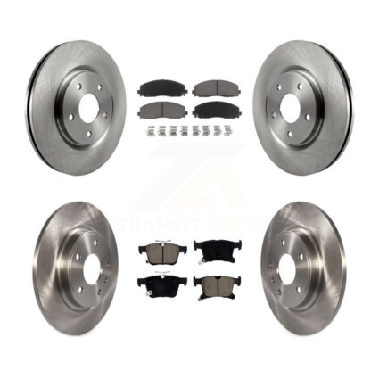 Front Rear Disc Brake Rotor & Ceramic Pad Kit For Chrysler Pacifica Grand Caravan Voyager K8C-101112