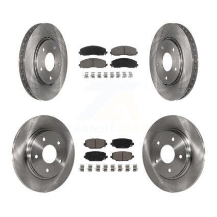 Front Rear Disc Brake Rotors And Ceramic Pads Kit For Dodge Grand Caravan K8C-101113