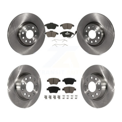 Front Rear Disc Brake Rotors And Ceramic Pads Kit For Volkswagen Beetle GTI K8C-101116