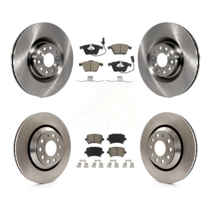 Front Rear Disc Brake Rotors And Ceramic Pads Kit For Volkswagen Passat CC Golf R R32 K8C-101120