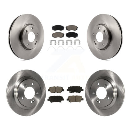 Front Rear Disc Brake Rotors And Ceramic Pads Kit For 2017-2019 Kia Soul EV K8C-101131