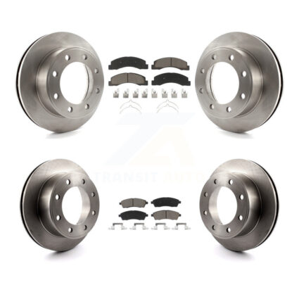 Front Rear Disc Brake Rotors And Ceramic Pads Kit For Ford F-250 Super Duty Excursion 4WD K8C-101137