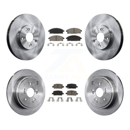 Front Rear Disc Brake Rotors And Ceramic Pads Kit For 2003-2006 Acura MDX K8C-101140