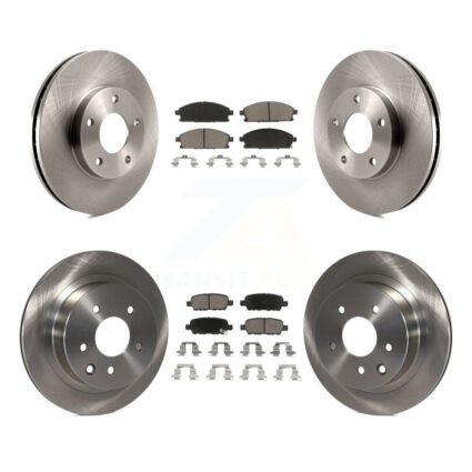 Front Rear Disc Brake Rotors And Ceramic Pads Kit For 2005-2006 Nissan X-Trail K8C-101142