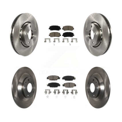 Front Rear Disc Brake Rotors And Ceramic Pads Kit For Mazda CX-5 K8C-101143