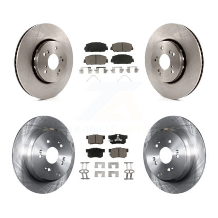 Front Rear Disc Brake Rotors And Ceramic Pads Kit For 2013-2018 Acura RDX K8C-101159