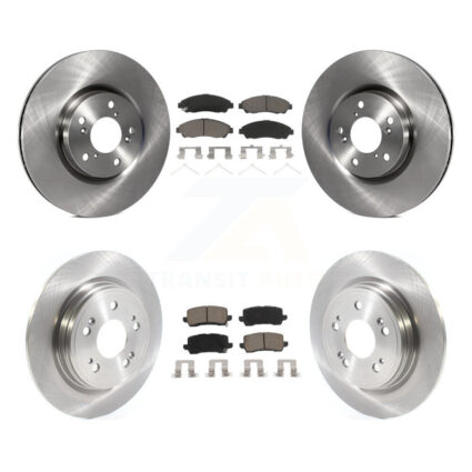 Front Rear Disc Brake Rotor & Ceramic Pad Kit For 2014-2020 Acura RLX Sport Hybrid SH-AWD K8C-101161