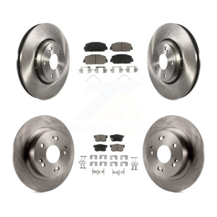 Front Rear Disc Brake Rotors And Ceramic Pads Kit For 2017-2022 Acura ILX K8C-101162