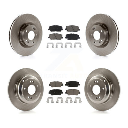 Front Rear Disc Brake Rotors And Ceramic Pads Kit For Hyundai Genesis Coupe K8C-101164