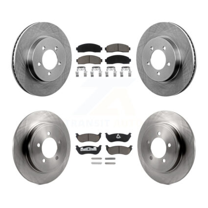 Front Rear Disc Brake Rotors And Ceramic Pads Kit For Ford Explorer Mercury Mountaineer K8C-101168