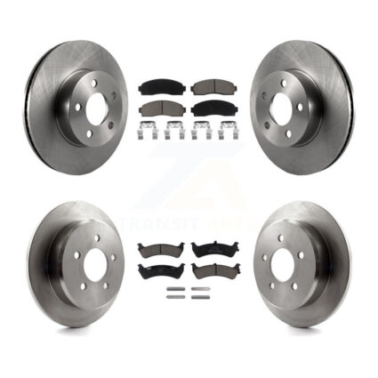 Front Rear Disc Brake Rotors And Ceramic Pads Kit For 2001 Ford Explorer Sport 4WD K8C-101170