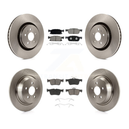 Front Rear Disc Brake Rotors And Ceramic Pads Kit For Ford Fusion Lincoln MKZ Continental K8C-101171