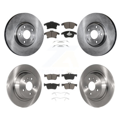 Front Rear Disc Brake Rotors And Ceramic Pads Kit For Ford Fusion Lincoln MKZ K8C-101173