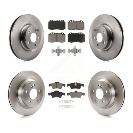 Front Rear Disc Brake Rotors And Ceramic Pads Kit For Mercedes-Benz CLS550 CLS500 E550 K8C-101180