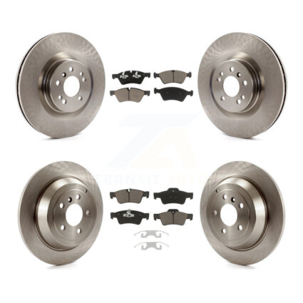 Front Rear Disc Brake Rotors And Ceramic Pads Kit For Mercedes-Benz ML320 K8C-101181