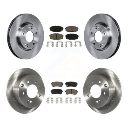 Front Rear Disc Brake Rotors And Ceramic Pads Kit For Kia Forte Koup Forte5 K8C-101183