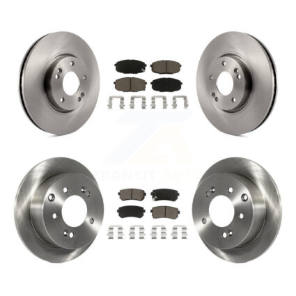 Front Rear Disc Brake Rotors And Ceramic Pads Kit For Kia Forte Koup Forte5 K8C-101184