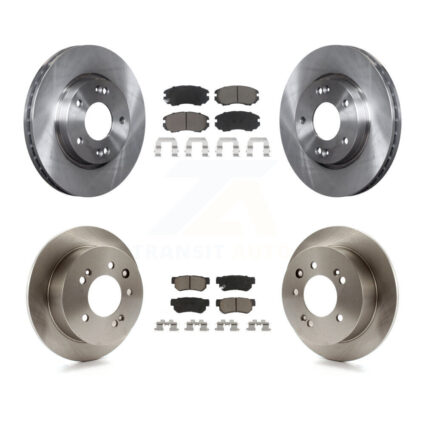 Front Rear Disc Brake Rotors And Ceramic Pads Kit For Hyundai Elantra K8C-101186
