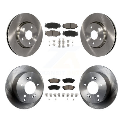Front Rear Brake Rotor Ceramic Pad Kit For Lexus IS250 Base with RWD With F Sport Package K8C-101195