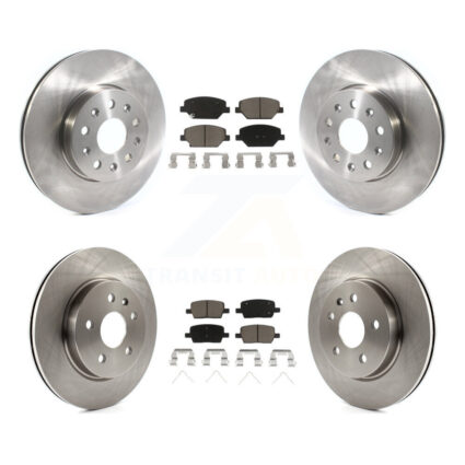 Front Rear Disc Brake Rotors Ceramic Pad Kit For Chevrolet Camaro Without Brembo Calipers K8C-101213