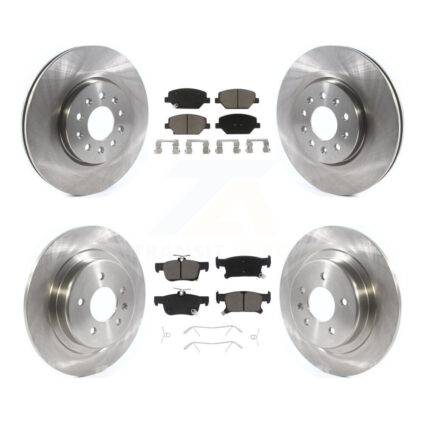 Front Rear Brake Rotors Ceramic Pad Kit For Buick Envision With 315mm Diameter Rotor K8C-101216