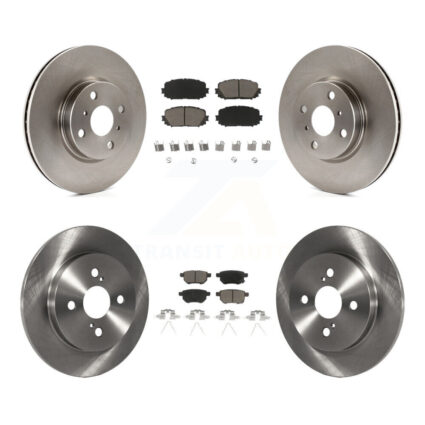 Front Rear Disc Brake Rotors And Ceramic Pads Kit For Toyota Yaris K8C-101217