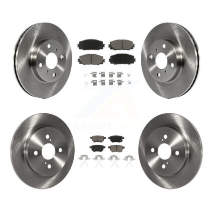 Front Rear Disc Brake Rotors And Ceramic Pads Kit For 2012-2013 Toyota Yaris L LE K8C-101218