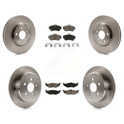 Front Rear Disc Brake Rotor And Ceramic Pad Kit For 2007 Chrysler PT Cruiser Turbocharged K8C-101221