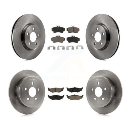 Front Rear Disc Brake Rotors And Ceramic Pads Kit For Chrysler PT Cruiser K8C-101222