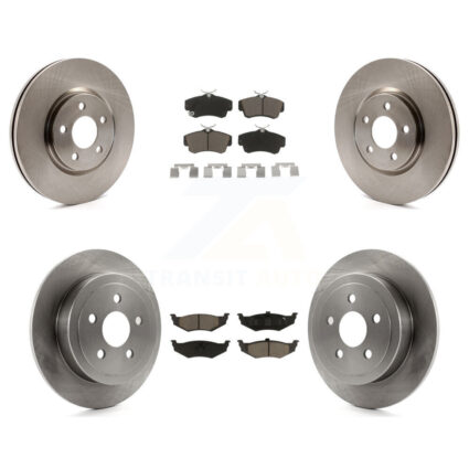 Front Rear Brake Rotor And Ceramic Pad Kit For 2008-2009 Chrysler PT Cruiser Turbocharged K8C-101223