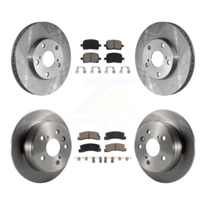 Front Rear Disc Brake Rotors And Ceramic Pads Kit For Toyota Camry Solara Lexus ES300 K8C-101234