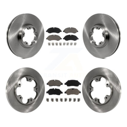 Front Rear Disc Brake Rotors Ceramic Pad Kit For Ford Transit-250 Transit-150 Transit-350 K8C-101235